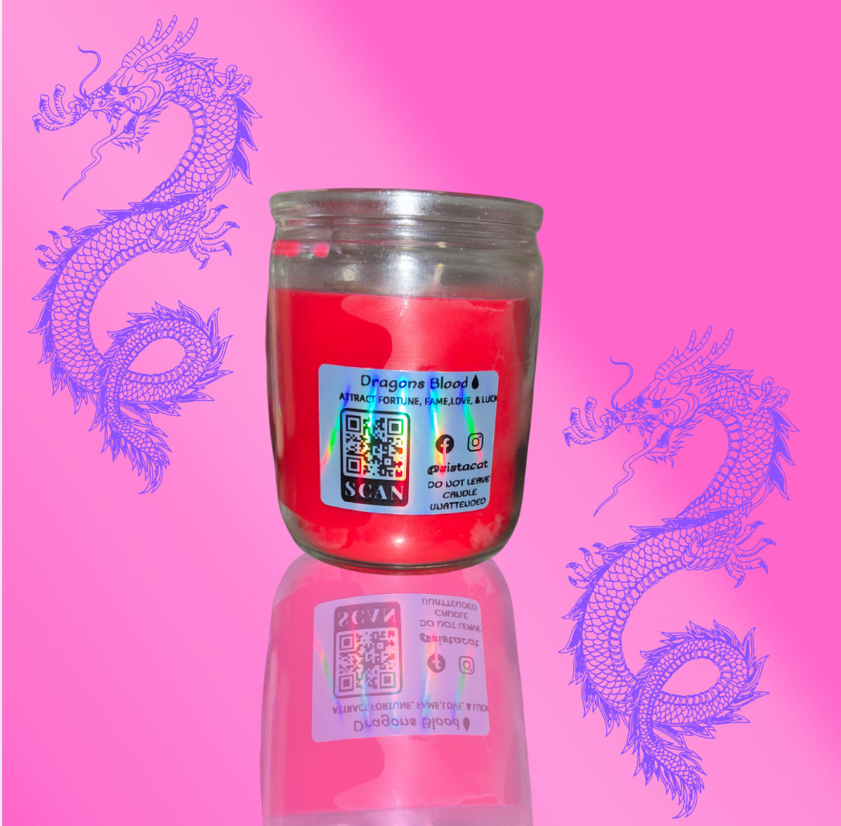 Dragons Blood Infused Candle